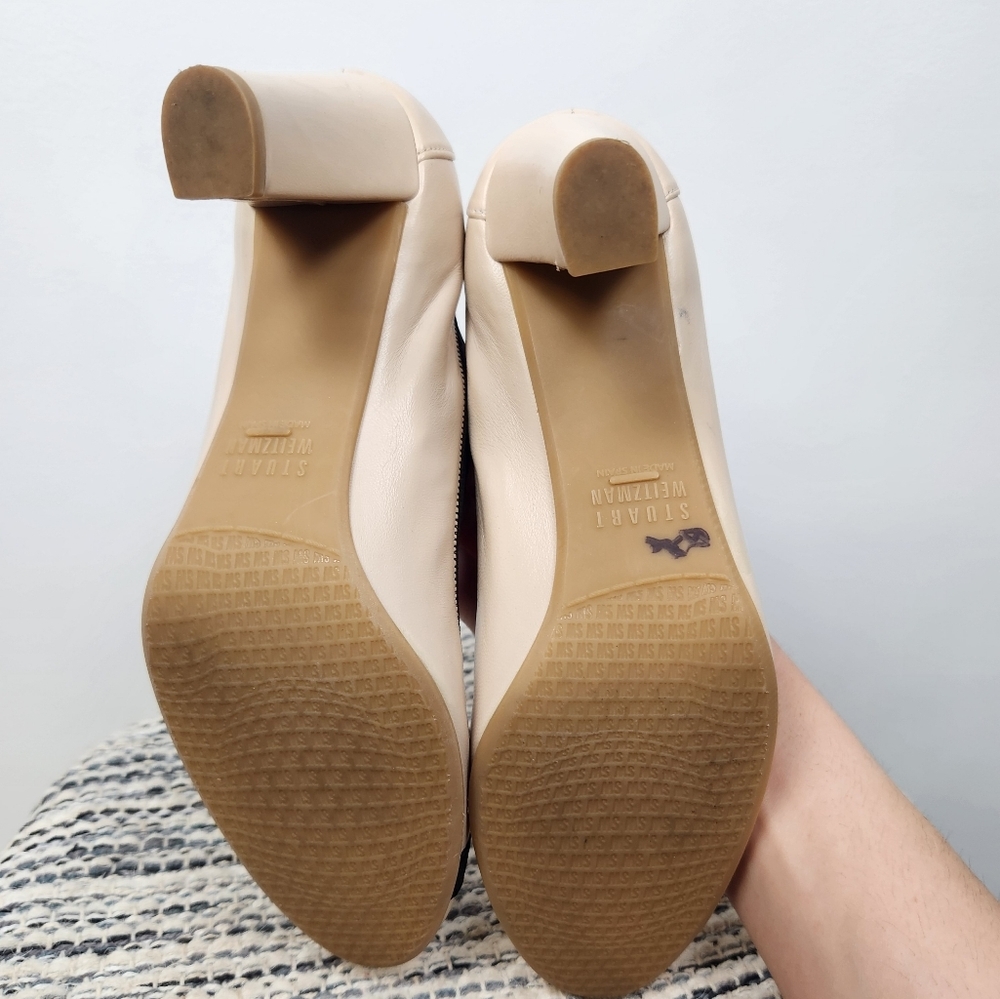 Stuart Weitzman Heels Size 6 Easily Pumps Ivory B… - image 5